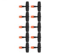 RASTKY 10 Boquillas de Nebulización Ajustables para Te de Jardín, Accesorios de Riego Eficientes para Tubo 8/12, Ahorro de Agua y Protección del Medio Ambiente para Agricultura, Césped, Jardines e