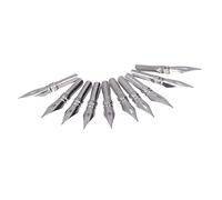 RASTKY 10 Piezas de Reemplazo de Punta de Punta de Caligrafía FlexiblePlumas de Inmersión en Agua - de de MetalArte, Cómics y Diseño -Variedad de LíneasArtistas y Principiantes (Punta Hualan*10