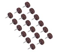 RASTKY 100 Piezas de Muebles Antideslizos de Muebles de la Silla de sofá Deslizamiento del Fondo del Fondo con Clavos - Almohadillas de 5 Mm de 18 Mm para Reducción de Ruido, Protección e (100pcs