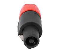 RASTKY 10PCS C NL4FC Altavoz Speakon Impermeable de 4 Pulgadas, Lockingesign, 30Aower, Chapado en Cobre, Lment (rojo)