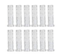 RASTKY 12 Piezas de Inserciones de Aluminio para Flechas con Base de 6,2 Mm, Fácil Instalación con Material Resistente Al óxido, Rendimiento Confiable para Principiantes y Arqueros Experimentados