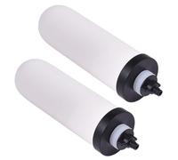 RASTKY 2 Velas de Filtro de Cerámica de Carbón Activado para Filtración de Agua por Gravedad, Mejora el Sabor y Reduce el Olor, Filtros de Agua de Repuesto para Actividades Al Aire