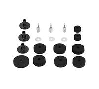 RASTKY 23 Piezas de Accesorios de Repuesto para Platillos con Juego de Arandelas de Tuerca de Ala Base, 18 Piezas de Fieltro de Platillo en caché, Kit de Funda para