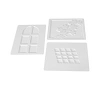 RASTKY 3 Piezas Tableros de Fondo para Fotografía, Tableros de Luces y Sombras, Fondo de Fotografía de PVC con Patrones de Arte Hueco, Soportes de Montaje, 48x38cm, para Mesa, Plano, (Estilo 3)