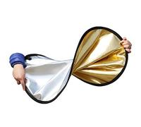 RASTKY 5 en 1 Reflectores de Luz con Oro, Plata, Blanco, Negro y Suave, Portátil 23.6in, Optimizar la Iluminación de Estudio e Al Aire Libre, Uso para Fotografía, Bloqueo de Relleno (60 cm/23,6