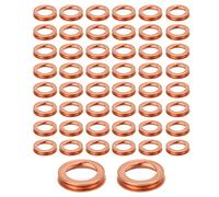 RASTKY 50 Arandelas de Trituración de Aceite, Junta de Tapón de Drenaje de Aceite de Cobre, Repuesto de Estándares OE para G20 G25 M35 Arandelas de Trituración de de Motor