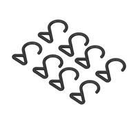 RASTKY 60 PCS B07 Ganchos para Colgar en 2 Formas Correa Fuerte para el Hombro Gancho Giratorio Reutilizable para el Hogar Tienda Al Aire Sombrilla Paquete de 60 Ganchos (Diámetro interno 2 cm/0,8