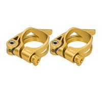 RASTKY Abrazadera para Tija de Sillín de Bicicleta de Primera Calidad, 2 Piezas de Aleación de Aluminio C73 de 31,8 Mm, Abrazadera para Tubo de Tija de Sillín de Liberación Rápida para Bicicleta de