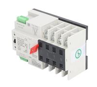 RASTKY AC220V Interruptor de Transferencia de Conmutación de Milisegundos ATS de Doble Potencia Fuente de Alimentación Segura para Sistemas de Emergencia, 1 Paquete (100A)