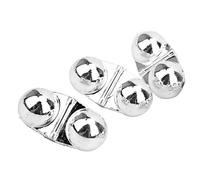 RASTKY Accesorio de Pesca con Sonajero Doble, Cuentas de Campana Ruidosas, Señal de Socorro, Plateado, Blanco, Rojo, 1,2x0,6 Pulgadas, 85g para Pesca en el Mar (Silver)