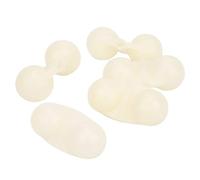 RASTKY Accesorio de Pesca con Sonajero Doble, Cuentas de Campana Ruidosas, Señal de Socorro, Plateado, Blanco, Rojo, 1,2x0,6 Pulgadas, 85g para Pesca en el Mar (White)