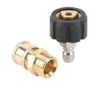 RASTKY Accesorios de Latón Rápidos para Lavadora a Presión, Instalación sin Esfuerzo para la Mayoría de las Lavadoras a Presión, Paquete de 2 para de Alta (15MM)