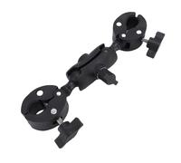 RASTKY Adaptador de Cabezal Esférico Doble con Brazo Articulado con Almohadillas de Goma Antideslizantes para un Agarre Firme, ángulo Ajustable para Soportes de Iluminación de Estudio, Pantallas y Más