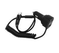 RASTKY Adaptador de Cargador de Coche de "carga rápida" de 30 W para Dispositivos Tipo C Compatible con Líneas de Datos Dos en y Pantalla Luminosa de Voltaje para Automóvil