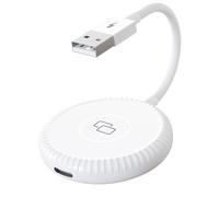 RASTKY Adaptador de Espejo de Pantalla de Coche de Seguridad Mejorada Dongle Carplay Mirrorring con Cable para Dispositivos iOS, Plug and Play (Círculo)