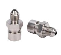 RASTKY Adaptador de Freno Hembra de Llamarada Invertida 4AN Macho a 3/8-24, Sellado Hermético Duradero para Líneas de Freno de 3/16 Pulgadas para Entusiastas de la Automoción