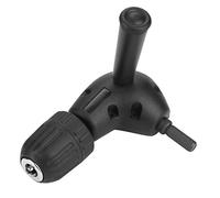 RASTKY Adaptador de Taladro de Mandril de ángulo de 90 Grados Portabrocas sin Llave de Vástago Redondo de 9,5 Mm 0,8-10 Mm para Espacios Pequeños Negro 3/8 para Aficionados