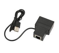 RASTKY Adaptador Divisor RJ45 de 100 Mbps 1 a 2 Divisor Ethernet Plug and Play para Cat5 Cat6 Cat7 Cat8, Conveniente para Conectar Múltiples Dispositivos en el Hogar