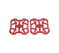RASTKY Adaptadores de Pedal sin Clip Función de Agarre Fuerte para de Bicicleta de Montaña, Aleación de Aluminio, Paquete de 2 (Rojo)