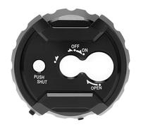 RASTKY Ajuste a Prueba de óxido que No Destiñe para la Tapa de la Cubierta de la Cerradura del Asiento para Nmax 125 150 155 2015-2019, Fácil Instalación Fija (BLACK)