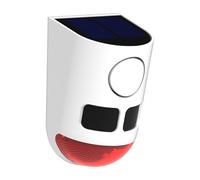 RASTKY Alarma con Sensor de Movimiento Solar, Sirena Ruidosa de 129 DB, IP65, Resistente Al Agua, para Patio Al Aire Libre, Granja, Jardín, ABS, Tamaño 4,7 X 3 X 2,7 Pulgadas