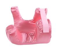 RASTKY Almohada para la Cara Antiarrugas, Tela de Seda, Espuma de Memoria Lenta, Almohada para Dormir en la Cara, Ergonómica para Dormir de Espalda (Pink)