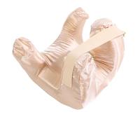 RASTKY Almohada para la Cara Antiarrugas, Tela de Seda, Espuma de Memoria Lenta, Almohada para Dormir en la Cara, Ergonómica para Dormir de Espalda (Gold)