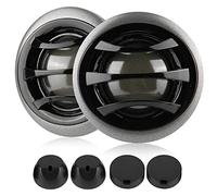 RASTKY Altavoz de Audio Estéreo Mini Super Power de 150W, Tweeter para Puerta de Coche, Hierro Negro, 4 Ohmios, 91dB, 5A, Juego de Tapas de Bocina