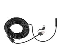 RASTKY AN100-7 Endoscopio Industrial Flexible de 7,0 mm: Cámara Tipo Serpiente 3 en 1 de Alta Definición a Prueba de Lluvia con Luces LED Inspecciones de Vehículos, Electricidad y Plomería (10m)