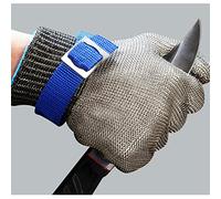 RASTKY Anticorte de Protección de Manos de Alambre de Acero Inoxidable para Pruebas de Laboratorio de Procesamiento de Alimentos 2 Piezas (GRAY)