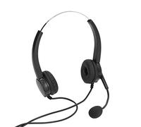 RASTKY Auriculares Profesionales de Comunicación con Cancelación de Ruido y Micrófono Giratorio para Aula en Línea de Centro de Llamadas