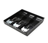 RASTKY Bandeja de Inserción de Caja Registradora Cómoda Caja de Organización de Dinero para Supermercado Tienda Hotel Hospital Blanco (BLACK)