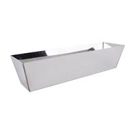 RASTKY Bandeja de Mezcla de Yeso Duradera de Acero Inoxidable para Mezclar Pintura de Masilla de Mortero de Cemento, Cuenco de Yeso Antiadherente Fácil de Limpiar para Artesanos, 1 Bandeja de Barro