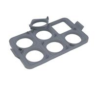 RASTKY Bandeja de Silicona para Huevos y Tortitas, Plancha, Bandeja para Huevos, Tortitas de Silicona con 6 Anillos de Huevo Desmontables, Máquina para Freír Antiadherente