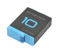 RASTKY Batería de Litio Recargable de Alta Capacidad para 10 9 Black, Mayor Duración de la Batería, Adecuada para Cámara Deportiva, Plástico y Metal, 1, Viajes de Camping