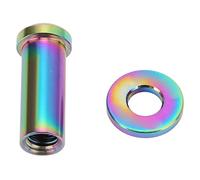 RASTKY Bicicleta C Pinza Tuerca de Montaje Aleación M6x20mm Bicicleta C Abrazadera Tuerca de Fijación Accesorios para de Carretera con Junta Deportes y Aire Ciclismo y Componentes (Colorful)