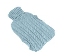 RASTKY Bolsa de Agua Caliente para Calentar Manos, Boca Ancha, Tamaño Grande con Funda Lavable a Máquina para un Tratamiento Eficaz del Dolor (azul claro)