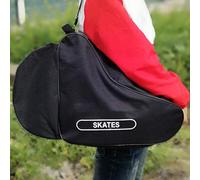 RASTKY Bolsa Ligera para Patines con 2 Compartimentos Separados, Bolsa Transpirable para Patinaje sobre Hielo para Niños y Adultos en Negro/Rojo 22 * 7,9 * 13,4" (#1)