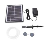 RASTKY Bomba de Oxígeno Solar, Bomba de Aire Acuática Ligera a Prueba de Golpes de 6W para Pecera, Piscina, Ahorro de Vida