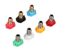 RASTKY Boquilla Rociadora para Lavadora de Alta Presión, Resistente, 7 Colores, Enchufe Rápido de 1/4 de Pulgada para Limpieza Al Aire Libre, Acero Inoxidable, Plástico