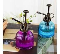 RASTKY Botella Pulverizadora de Cristal para Plantas, Diseño Antiguo Retro, Bomba de Pequeña Capacidad, Riego para Limpieza de Jardines, Oficinas y Interiores (Blue)