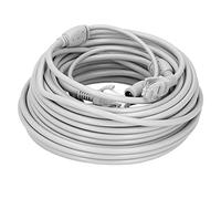 RASTKY Cable Ethernet 2 en 1 con Conector RJ45 + Conector CC Macho y Hembra, Cable de Alimentación de Red de Rendimiento Estable para CCTV NVR de Cámara IP, Chapado en Oro que Evita la Oxidación y