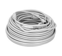 RASTKY Cable Ethernet 2 en 1 con Conector RJ45 + Conector CC Macho y Hembra, Cable de Alimentación de Red de Rendimiento Estable para CCTV NVR de Cámara IP, Chapado en Oro que Evita la Oxidación y