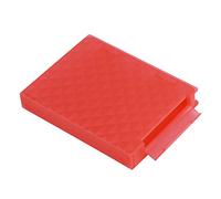 RASTKY Caja de Almacenamiento HDD SSD a Prueba de Polvo de 2,5 Pulgadas Antideslizante Antiestática a Prueba de Golpes (Gris) para Almacenamiento Multimedia (Rojo)