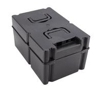 RASTKY Caja de Batería de ABS 380x250x200mm con Tapa con Doble Asa