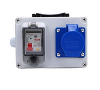 RASTKY Caja de Distribución de Energía a Prueba de Agua para Exteriores, Portátil Resistente Al Impacto para Material de PC para Obra