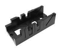RASTKY Caja de Ingletes Ligera, Herramienta de Corte de 0/45/90 Grados para Madera, Yeso, Material ABS Negro