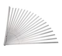 RASTKY Calibrador de Espesores de 20 Cuchillas, Medidor de Espesor Métrico de Acero Inoxidable, Herramienta de Medición de Longitud de 500mm para Profesionales de Mantenimiento