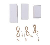 RASTKY Candelabros de Madera de Granja Rústica, Juego de 3 Elegantes Candelabros en Mesas Grandes, um y de Todos los Tamaños, Arties y Orntryways