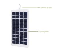 RASTKY Cargador de BateríA Solar Duradero de 5 V con Panel Solar Policristalino de 4,5 W Puerto USB Solución Conveniente para Uso Doméstico Caravana Polisilicio de Grado A Blanco